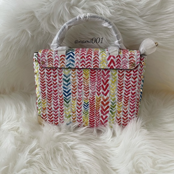 Michael Kors Manhattan Printed Satchel NWT - Picture 5 of 15